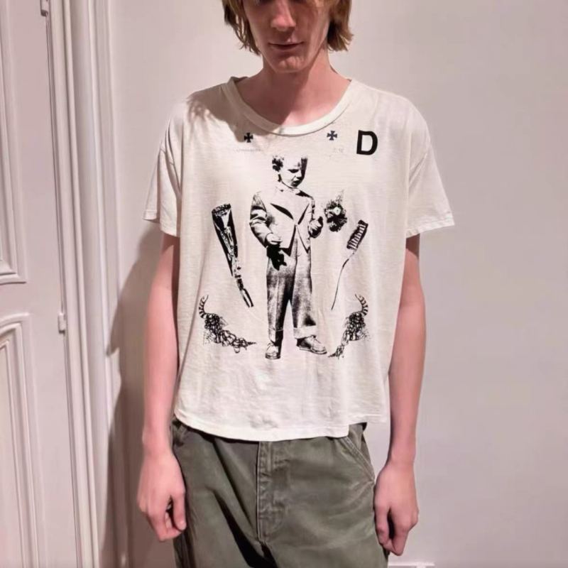 2026 New Fashion Printed Men's T-Shirt High Quality Summer Loose Cotton Tshirts