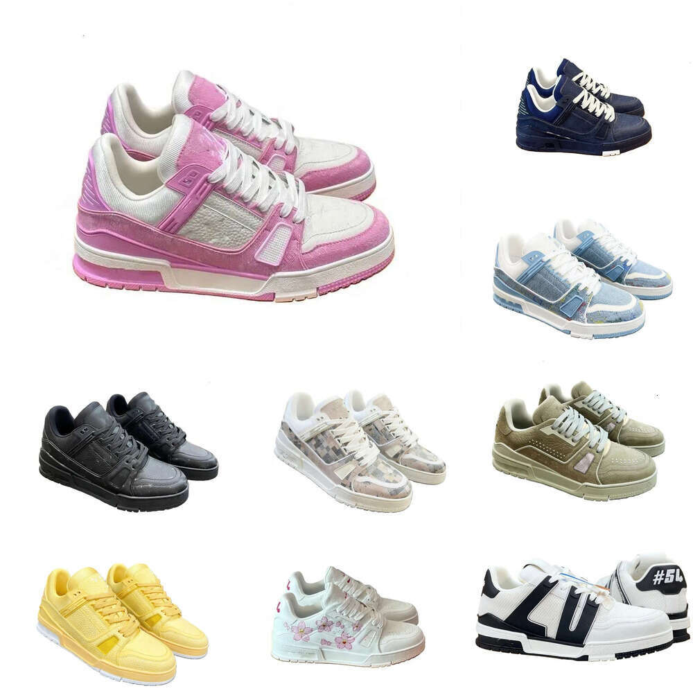 Fashion Leather rubber sole Basketball football Run shoes Designer sneakers Womens Mens Trainer shoe luxury trainer sport tennis athletic Platform dress shoes