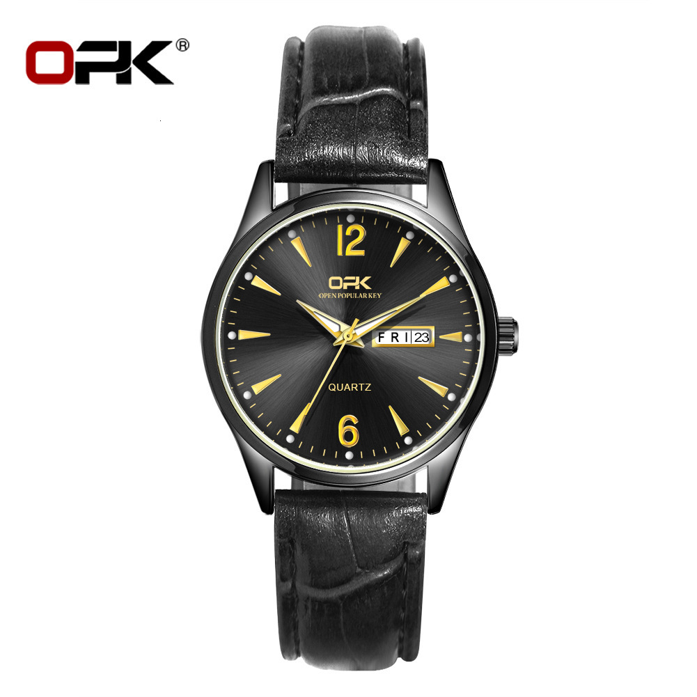OPK Free Shipping New Designer Watch One Piece Dropshipping Hot Selling Casual Dual Calendar Luminous Quartz Watch Women's Watch Female Watch
