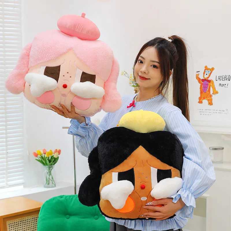 Kawaii Plush Crying Baby Girl low Stuffed Doll for Kids Birthday Gift Cute Ro Decor Cushion for Sofa Bed Car H251201
