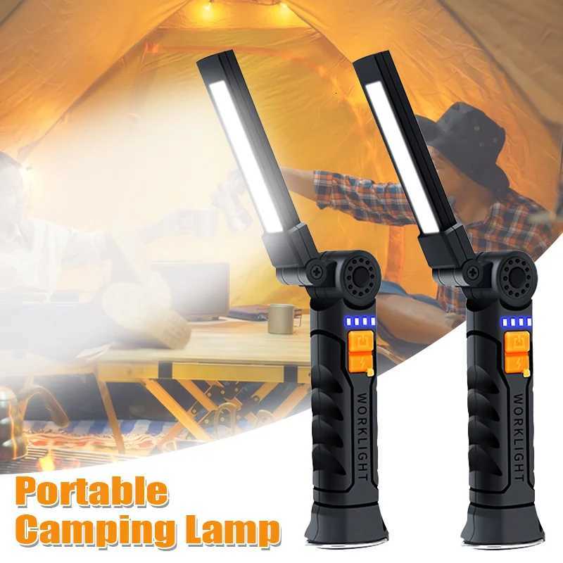 G52 Multifunctional Outdoor Camping LightPortable Led Rechargeable Work LightMagnetic FlashlightWaterproof Hiking lantern M251201