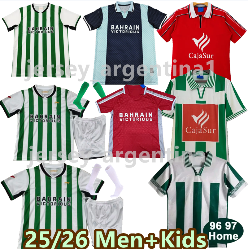 25 26 CordobaS CF Soccer Jersys RUIZ ZALAZAR camisetas de foot retro ADIL SON ADILSON CARRACEDO BARBOZA CASAS ADILSON Uniforms Men kids kit Football Shirt