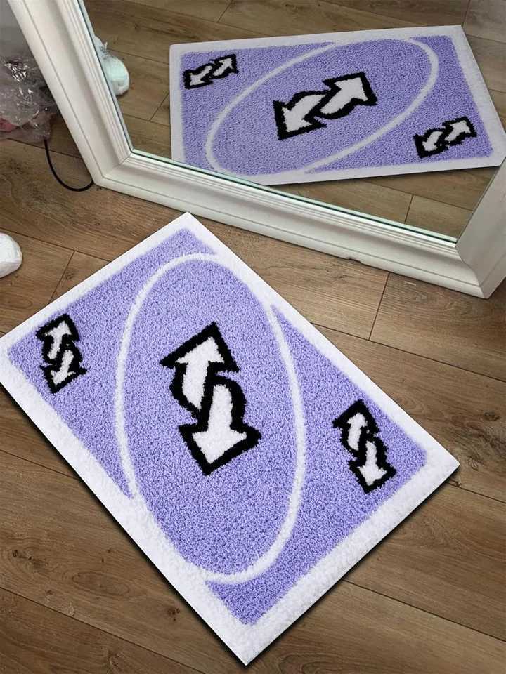 VIKAMA UNO Aesthetic Door Mat Faux Cashmere Bedro Bedside Rug Bathro Absorbent Warm Floor Mat Bathro Foot Mat H251129