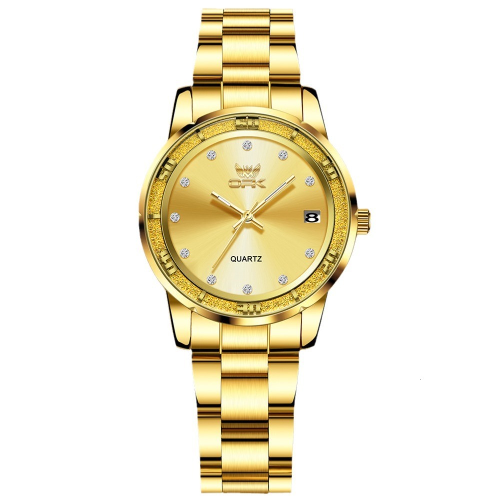 OPK Free Shipping New Designer Watch Hot-selling Watch Foreign Trade Steel Band Rhinestone Simple Elegant Women's Watch Dropshipping