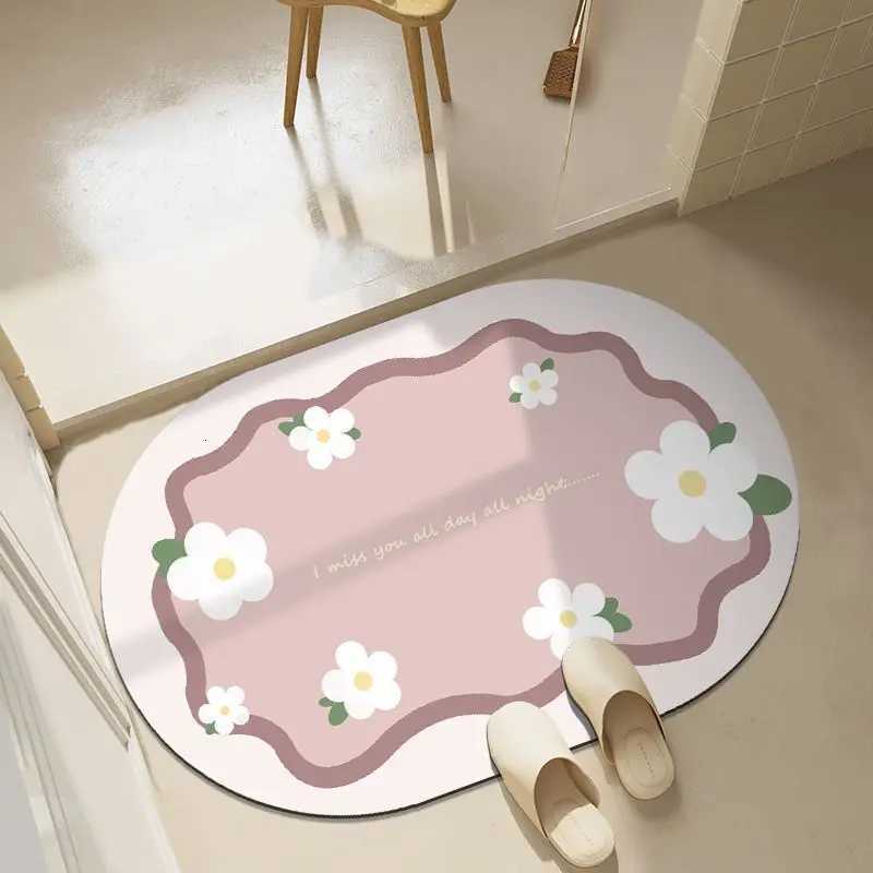 Bathro absorbent floor mat diat d quick-drying toilet bathro door non-slip mat floor mat foot mat H251129