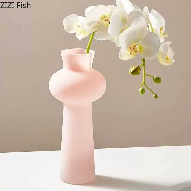 Green Vase Flowers Pots Hydroponic Flower Vessels Desk Decoration Flower Arrangement Floral Vases Ro Aesthetic Decor Y251201