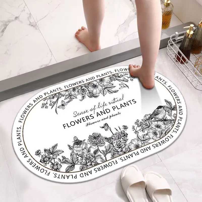 Carpet bathro door quick drying non-slip foot pad diat d strong absorbent pad toilet cushion non-slip strong absorbent H251129