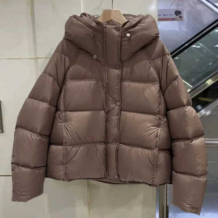 2025 New Warm Coat with Hat Autumn and Winter Thick Cotton Coat Long Sleeved Cotton Jacket Parker Cotton Coat Can Matched FreelyT251201