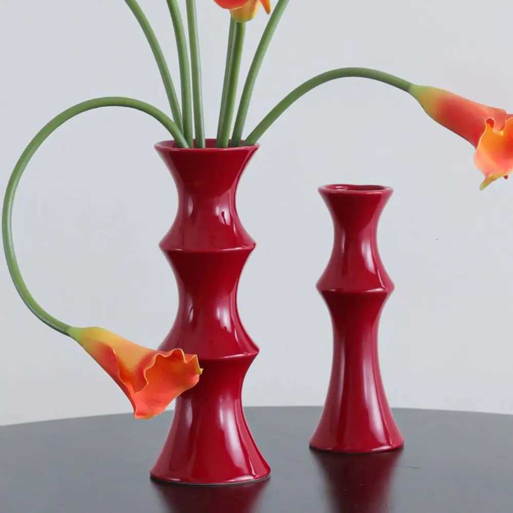 Ceramic Flower Vase Hydroponic Flower Planter Exquisite Creative Flower Holder Gift Y251201
