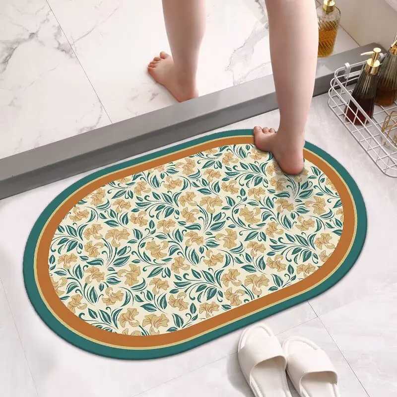 Toilet bathro floor mat diat d toilet absorbent mat into the door quick drying household anti-dirty soft non-slip foot pad H251129