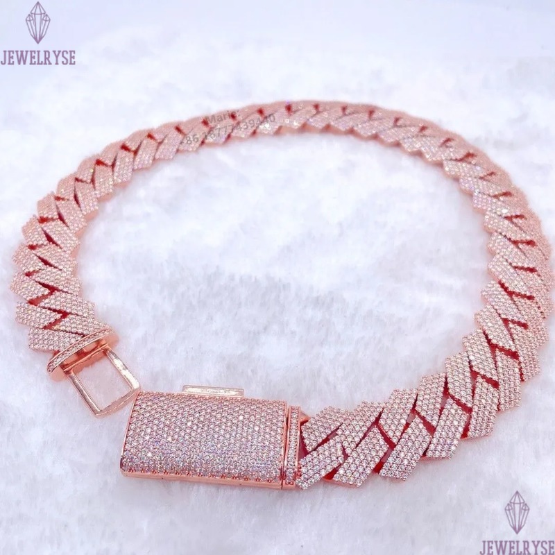 necklace moissanite chain chaincuban link Horizon Iced Out Pass Diamond Tester vvs Jewelry for men gift