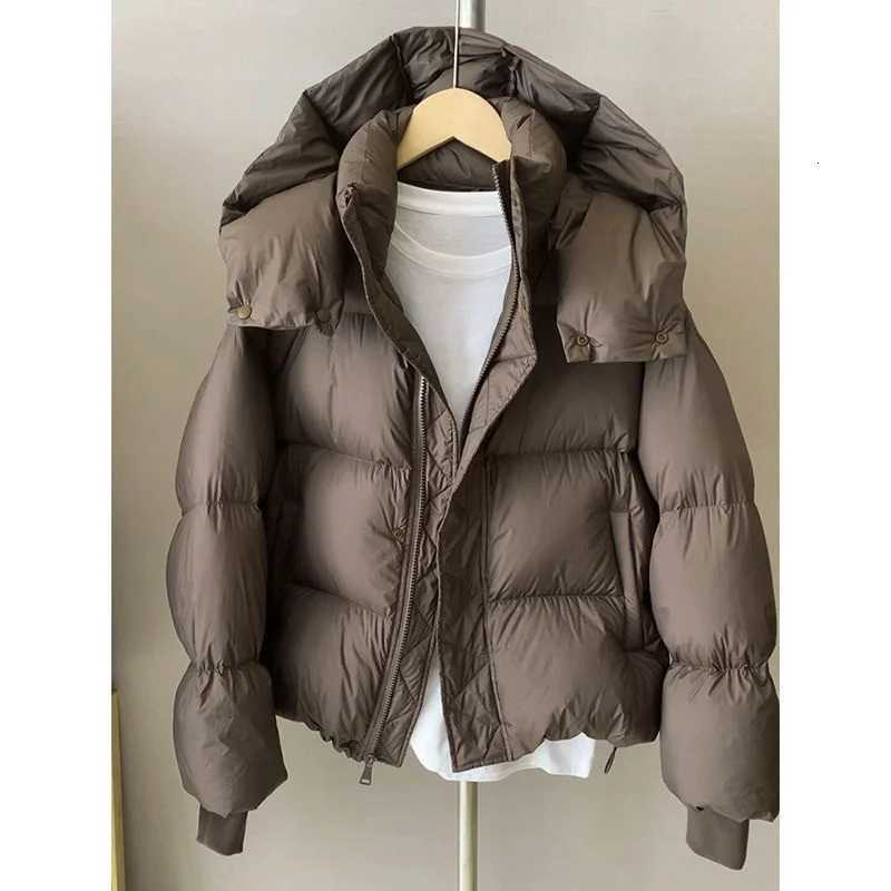 Women Hooded Puffer Coat New Winter Down Cotton Jacket Thick Warm Parkas Loose Casual Overcoat Padded Jacket Female OuterwearT251201