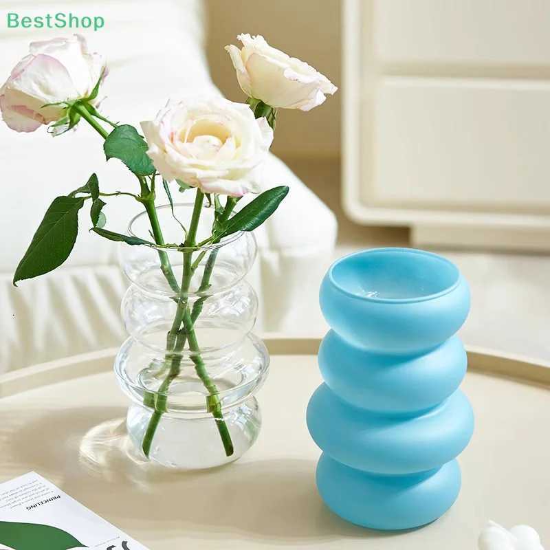 1Pc Spiral Vase Scandinavian Flower Arrangement Kitchen Living Ro Bedro He Table Wedding Decorative Vase Y251201