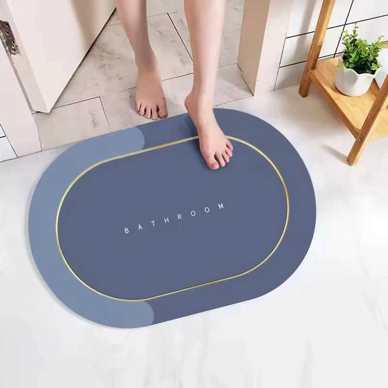 Anti-Slip Bathro Rugs hine Washable Bath Mat Entrance Carpet H251129
