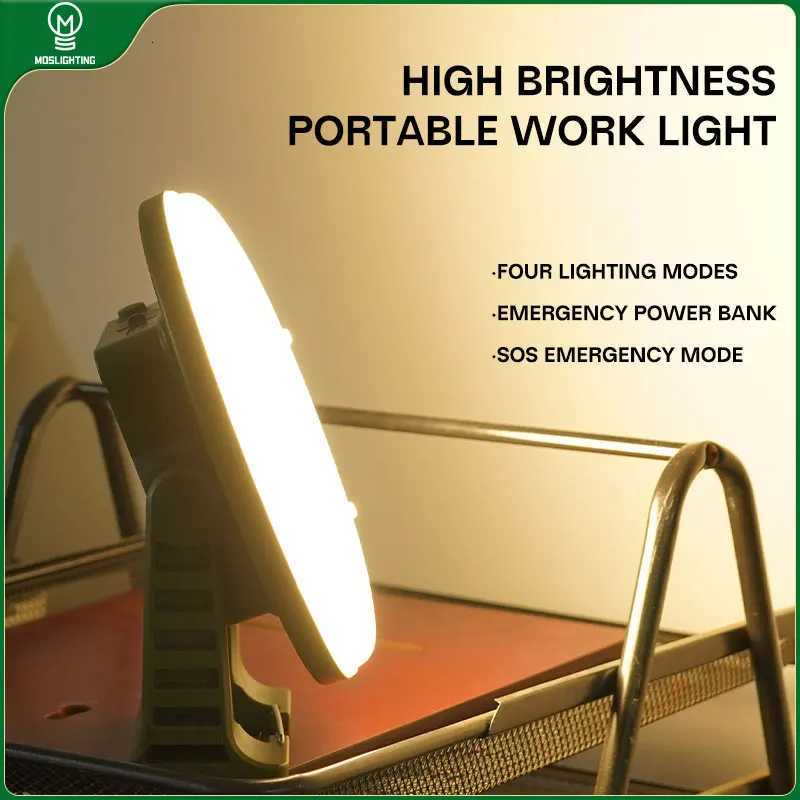 MOSLIGHTING Camping Light Multifunctional Portable Lantern Strong Magnetic Absorption High Power Outdoor Tent LightFishing Light M251201