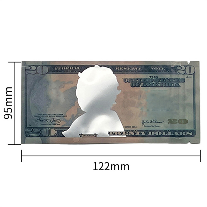 Empty Mylar Bag 3.5G Smell Proof Packaging Bags Reusable Plastic Pouch Zipper Lock Aluminum Food Storage Bag For Snack Dry Herb Packaging