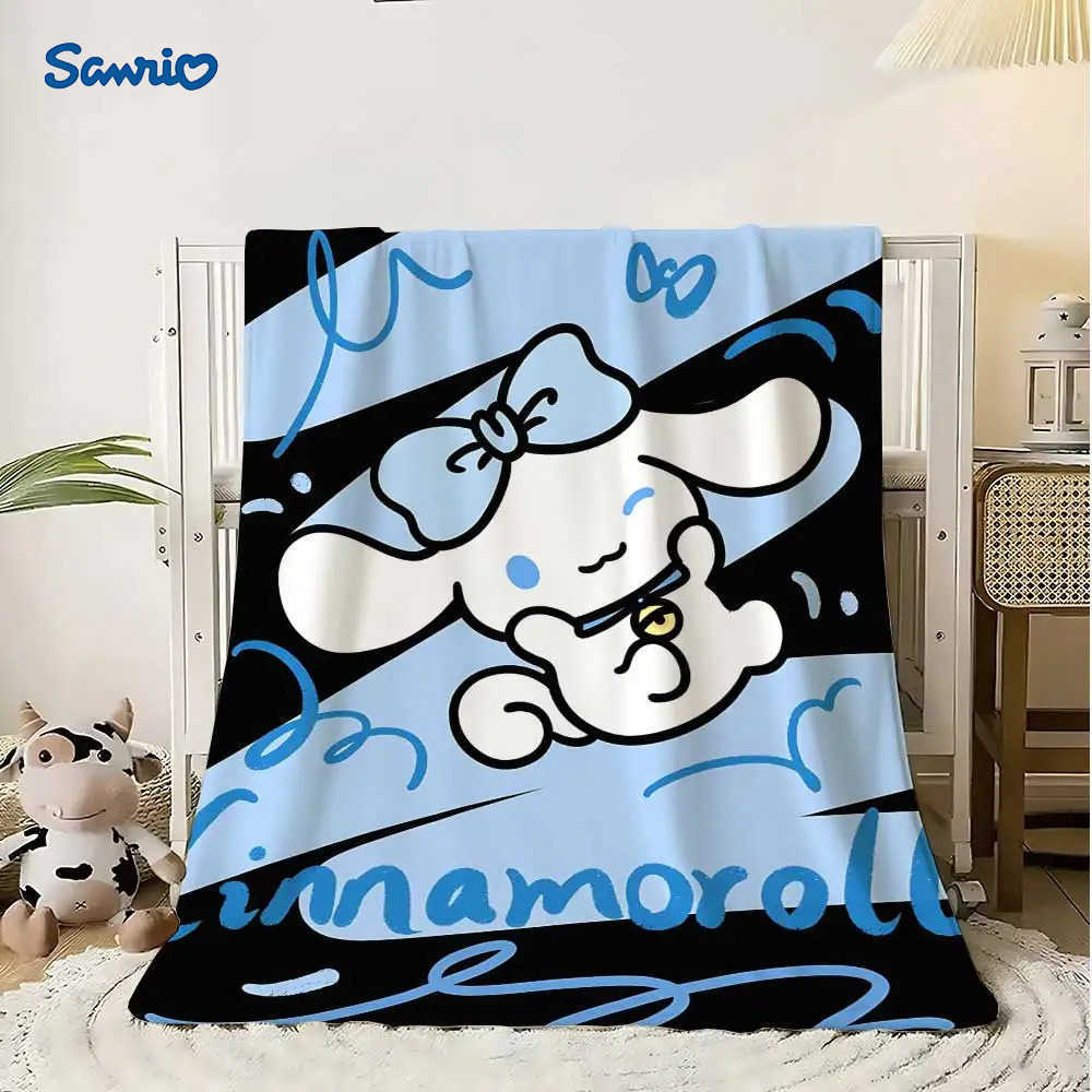 Sanrio Kawaii Pochacco Soft Blanket King Size Warm Blankets for Cold Bed Throw Home and Decoration Luxury Bedding Fluffy Plaid Knee Nap H251201