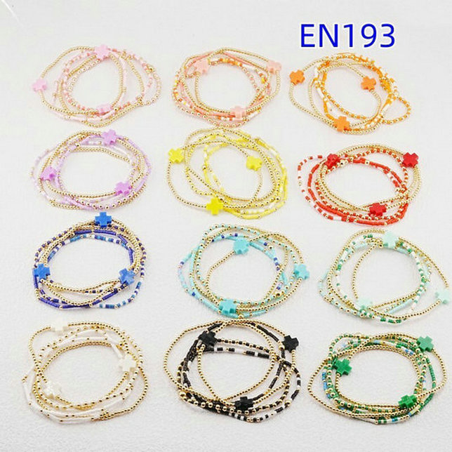 High Quality Enewton Classic Pearl Beads Real Gold Filled Cross Bracelet Bangle Brand Birthday Gift EN193