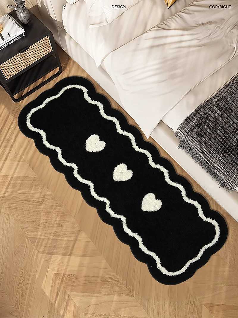 VIKAMA -Style Bedro Bedside Imitation Cashmere Carpet Long Bed Front Bay Window Mat Sofa Coffee Table Rug He Decoration H251129