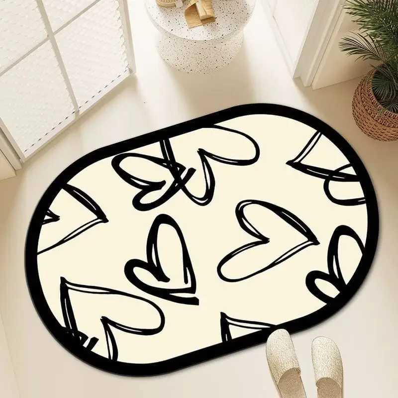 Love red door mat bathro diat d absorbent floor mat door mat simple Internet celebrity atmosphere H251129