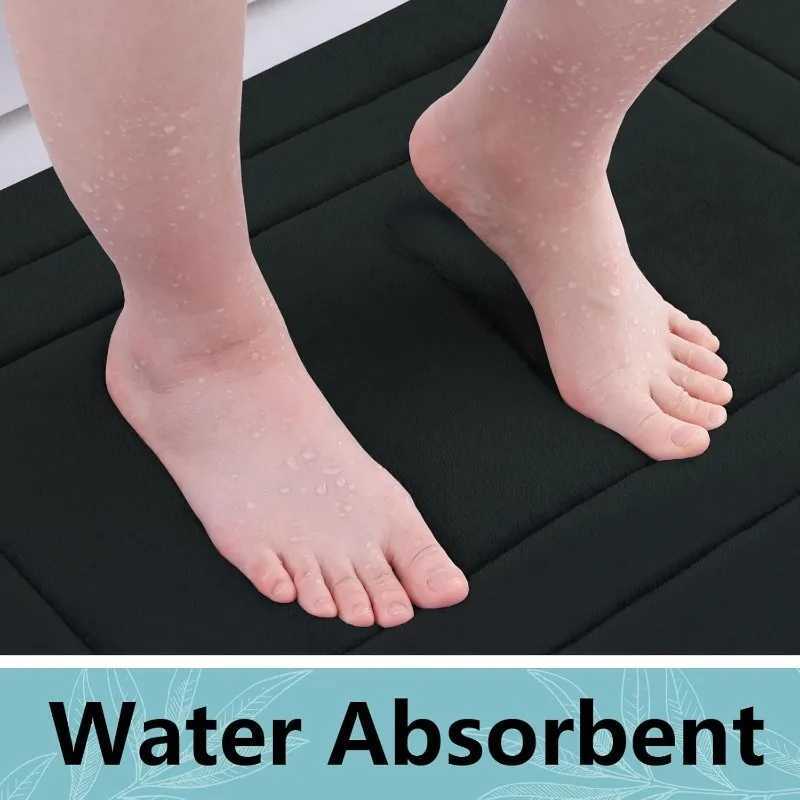 1pc Absorbent Non-Slip Bath Mat Cfortable Standing Pad for Living Ro Bedro H251129