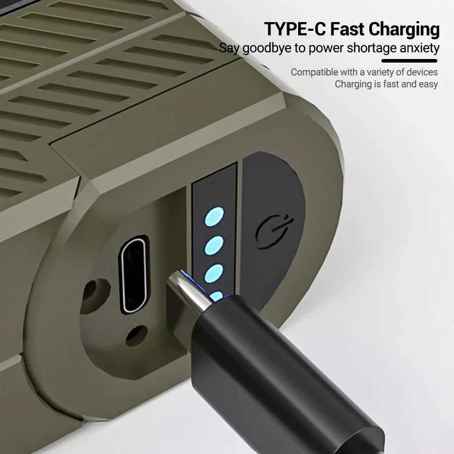 Solar LED Camping Light 5000MAH USB Rechargeable Magnetic Attraction Flood Lamp Portable Hook Tent Lantern Emergency Lawn Lamp M251201