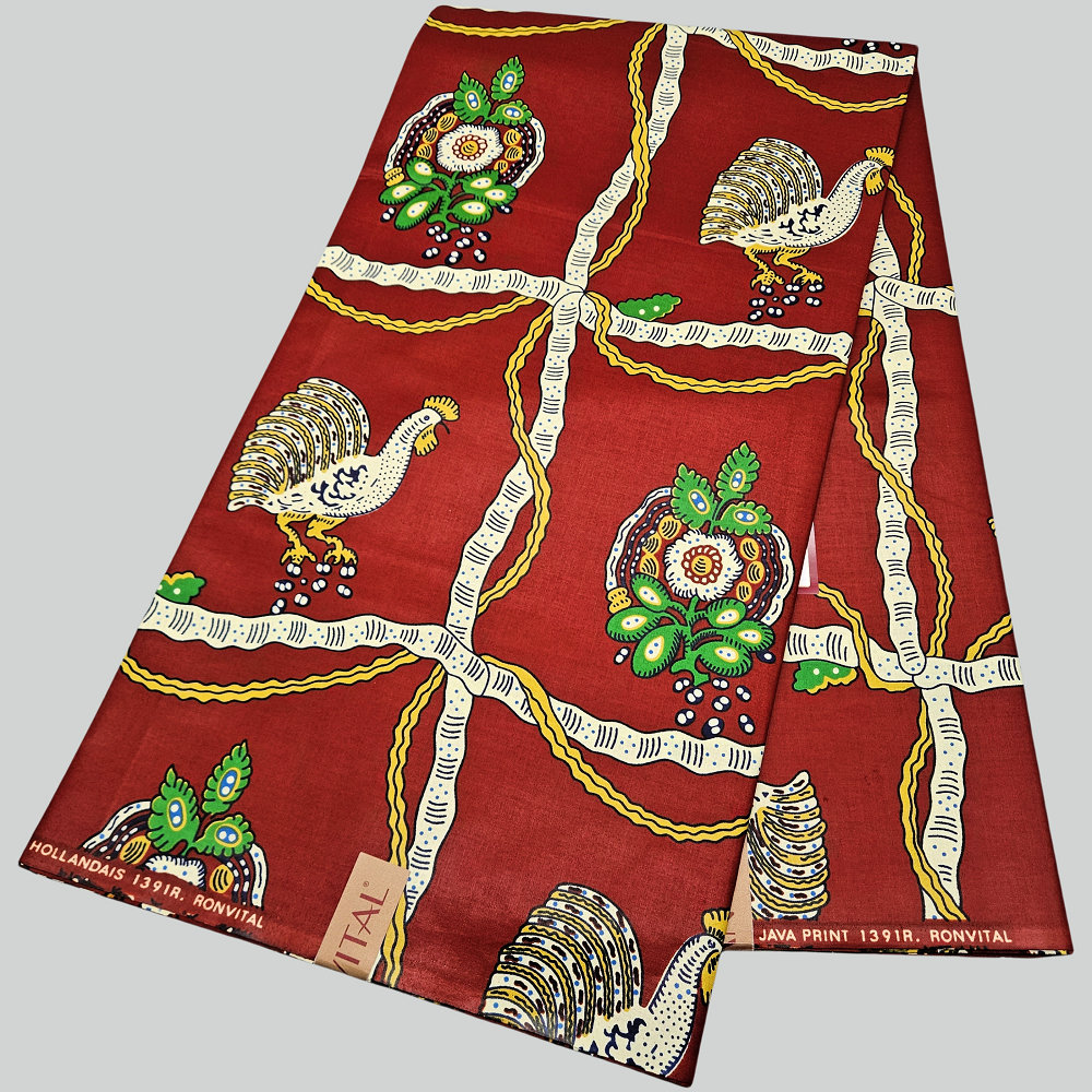 Popular Java Wax Block Printed Fabric - 100% cotton Holland wax fabric, printing with oil, smooth and soft, for making clothes, dress, Christmas home 