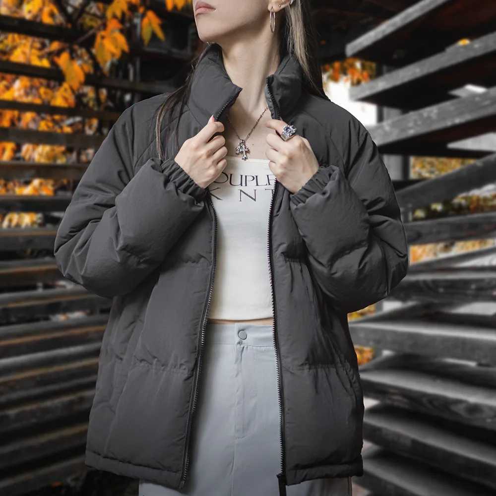 Maden Women Down Jacket Autumn Winter 90 White Duck Down Thickened and Warm Stand Collar Outerwear Coat Windproof JacketT251201