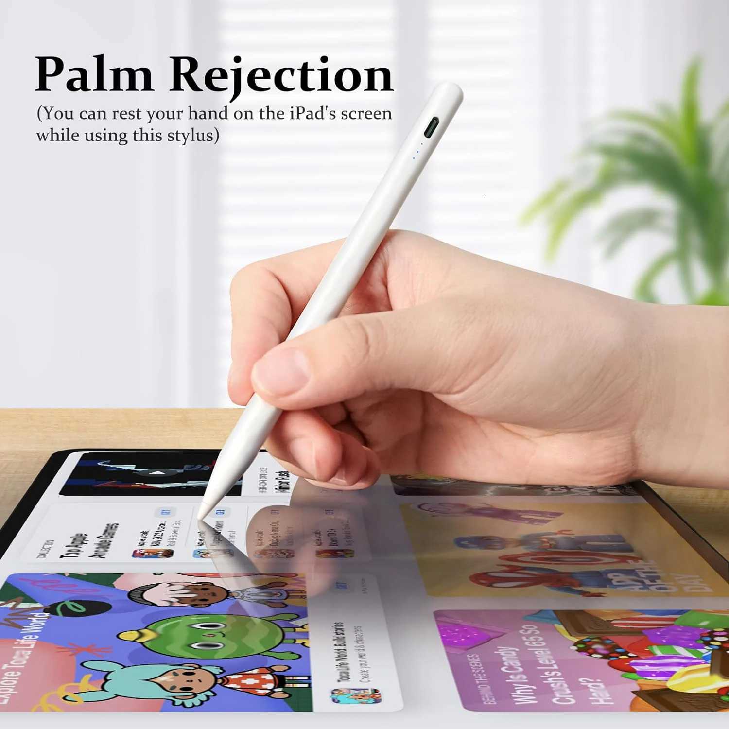 Stylus Pen for iPad Pencil with Palm Rejection Tilt Sensitivity for iPad Air 3/4/5 iPad Mini 5/6 iPad 6-10 iPad Pro C251201