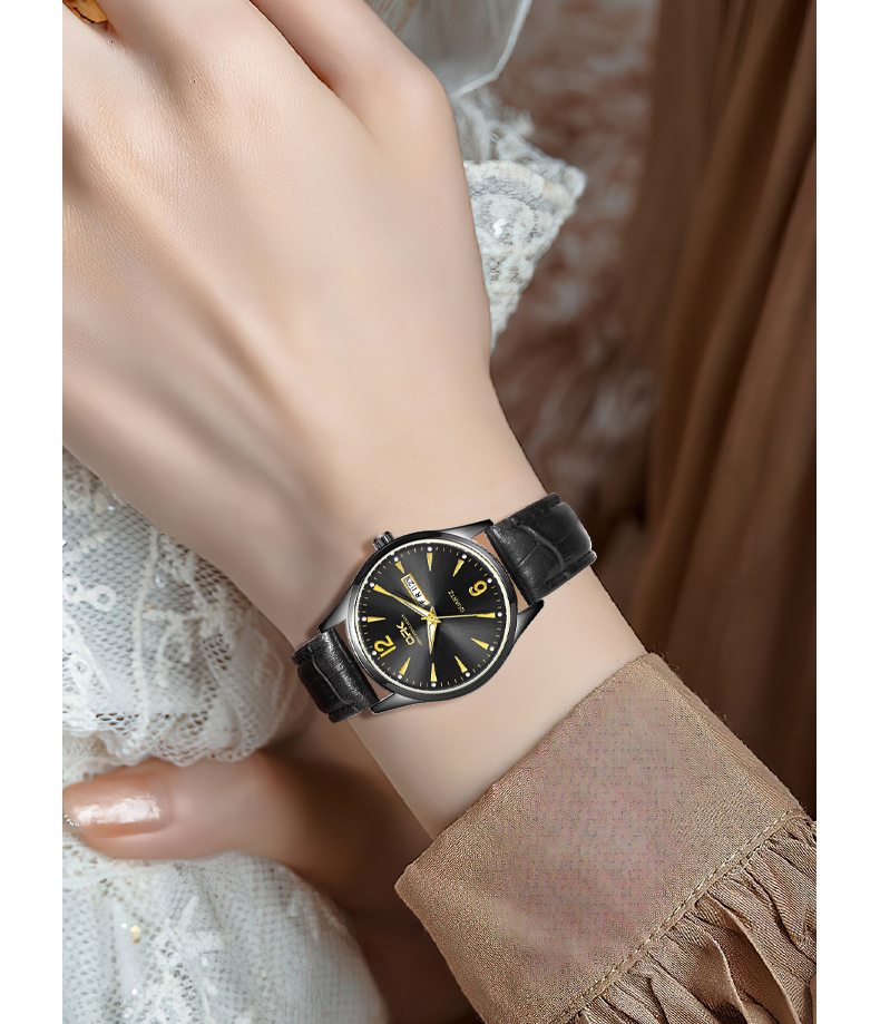 OPK Free Shipping New Designer Watch One Piece Dropshipping Hot Selling Casual Dual Calendar Luminous Quartz Watch Women's Watch Female Watch