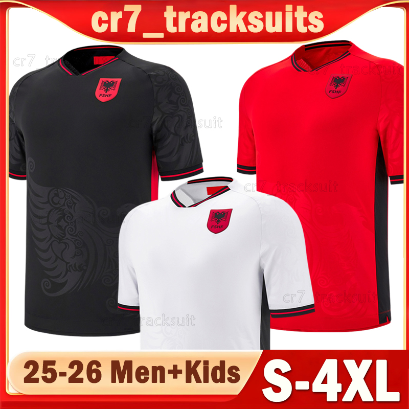 XXXL 4XL 25 26 Albania national football team Soccer Jerseys ASANI N.BAJRAMI UZUNI ASLLANI Football Shirts 2025 2026 MUCI LACI RAMADANI Men Uniforms kids kits sets