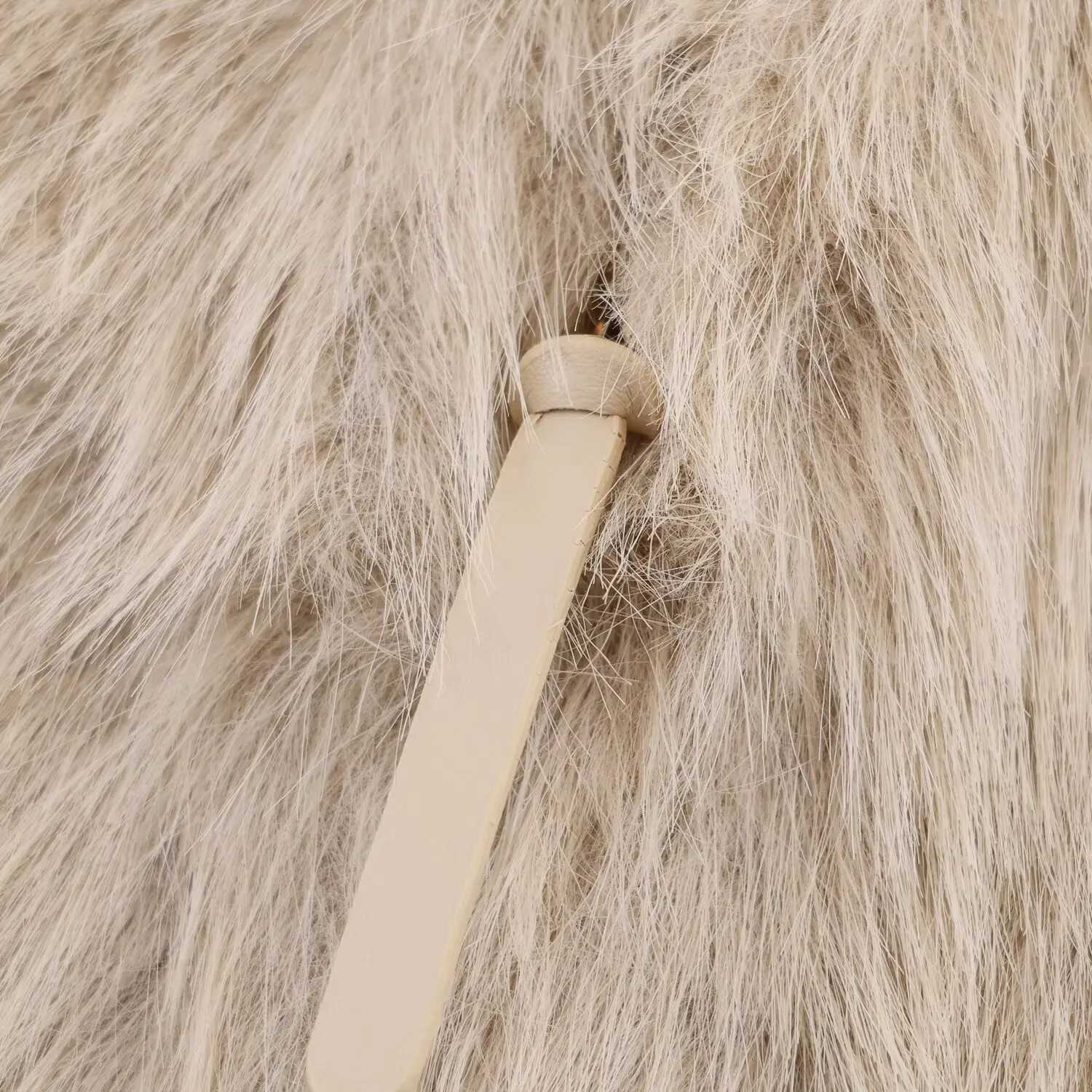 BSAY Fake fur jacket coats womens clothing 2025 winter new fashion Korean lapel long sleeves thick warm chic ladies tops mujerT251201