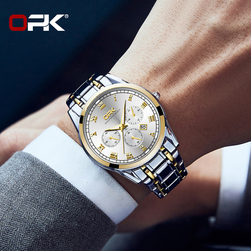 OPK Free Shipping New Designer Watch Manufacturer Hot Selling Dropshipping Cross-border Luminous Quartz Watch Men's Watch Male Watch