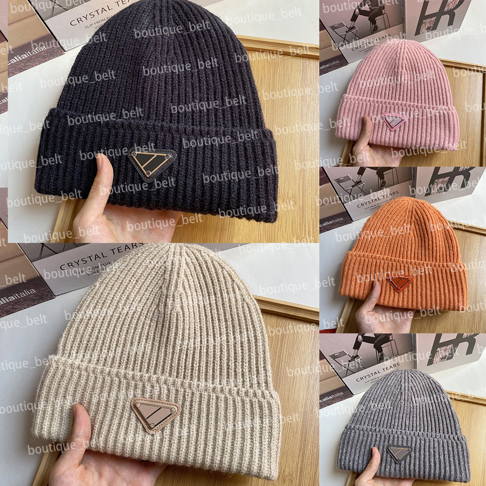 Wool Designer Beanie High Quality Black Soft Woolen Fashionable Jacquard Warm Skull Cap for Men and Women Knit Hats White Orange Khaki Beanies
