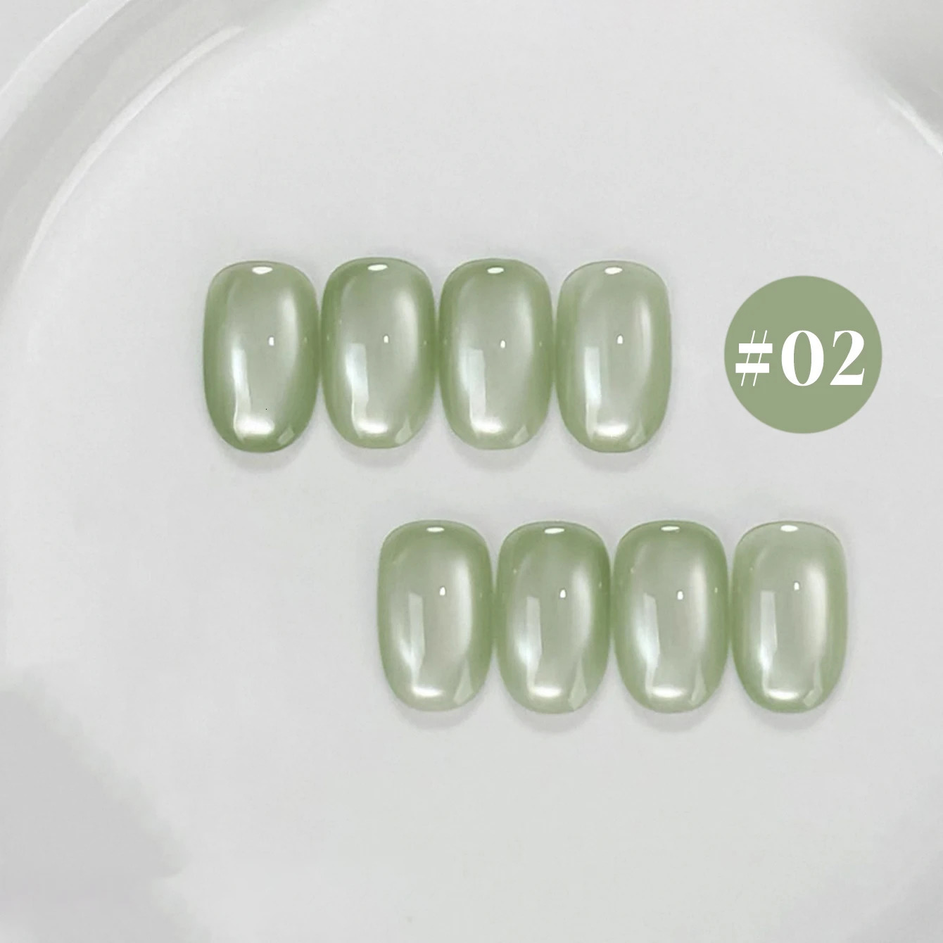 12ML 110pcs Summer Sea Salt Mint Series Blue Green Glass Bead Cat Eye Magnetic Gel Nail Polish Halloween Nails 251114