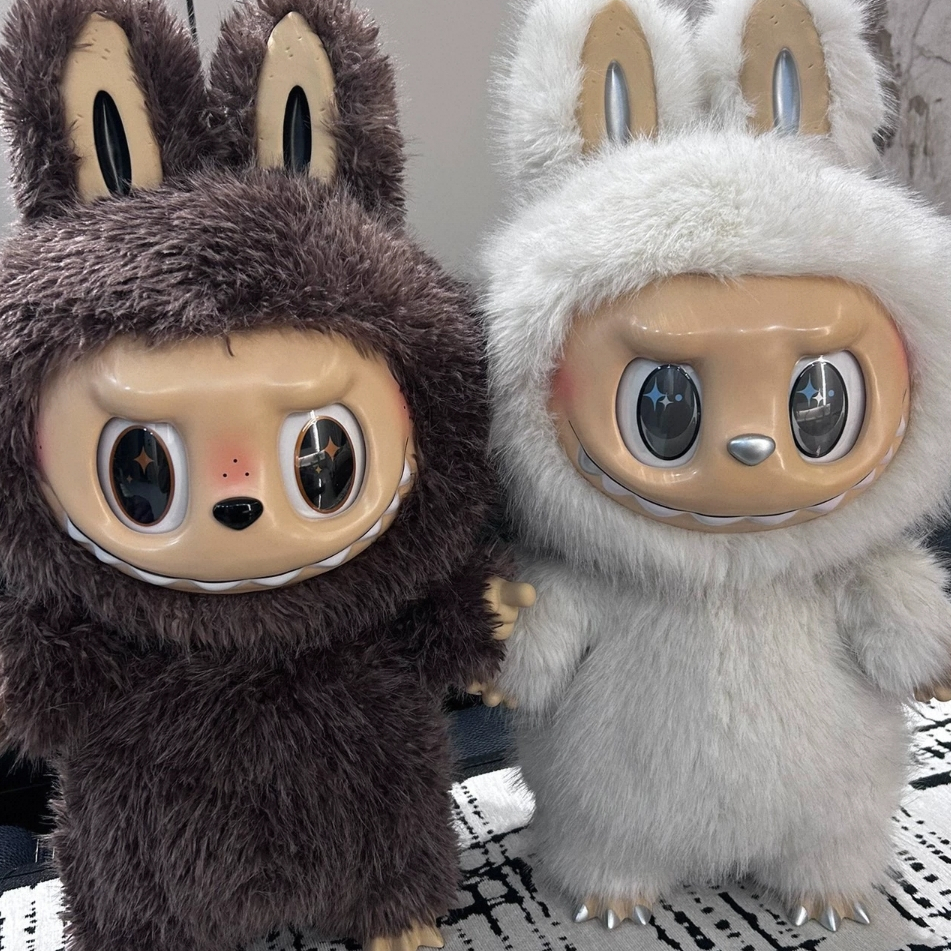 Zimomo Large 58cm Labubu Angel In Clouds Plushine Anime Dolls Enamel Characters Mystery Boxes