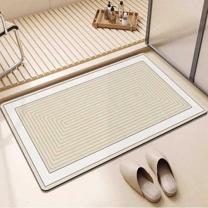 Wabi Sand Wind Bathro Non-slip Floor Mat Diat d Absorbent Mat Household Toilet Door Quick Drying Foot Mat He Remodeling H251129