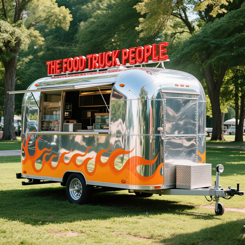 Eye-Catching Mobile Cafe & Ice Cream Van | Airstream-Inspired Outdoor Food Trailer