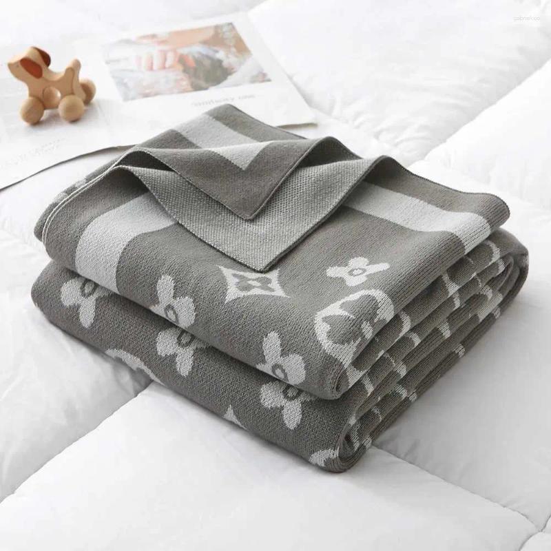 Blankets Designer 130x180 Plaid Imitation Cashmere Blanket Super Soft Scarf Shawl Winter Warm Plush Sofa Bed Fleece Birthday Gift Y250908