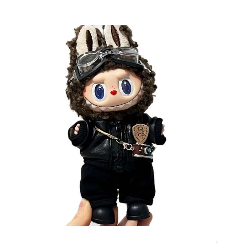 17cm Shield Bear First Second Third Generation Sitting Style Jacket Coat Leather Skirt Labubu Baby Clothes