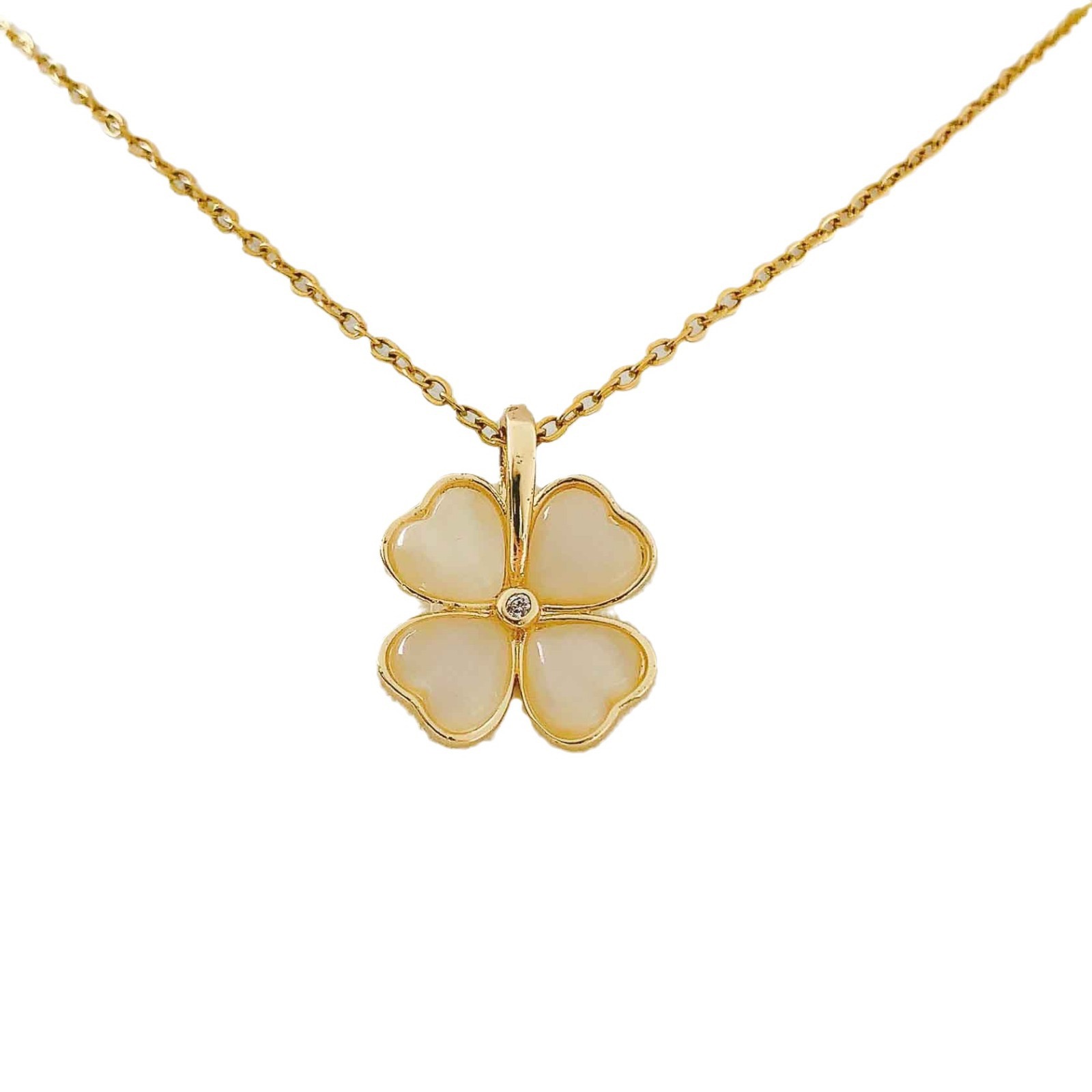 Alloy Four-Leaf Clover Women's Necklace Fashionable Trendy Jewelry