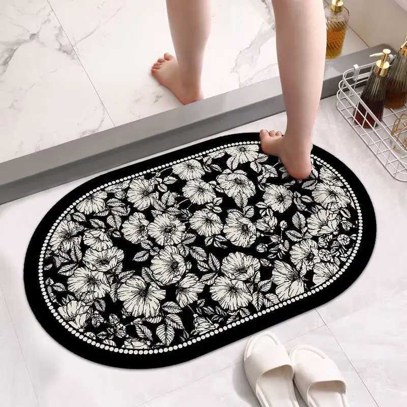 Carpet bathro door quick drying non-slip foot pad diat d strong absorbent pad toilet cushion non-slip strong absorbent H251129