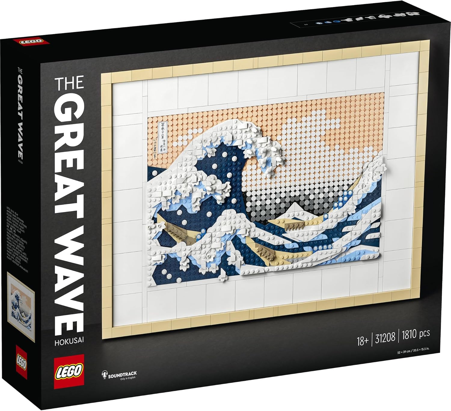 LEGO 31208 The Great Wave off Kanagawa - Mosaic Pixel Art Building Kit, Ideal Gift for Fans Valentine's Day