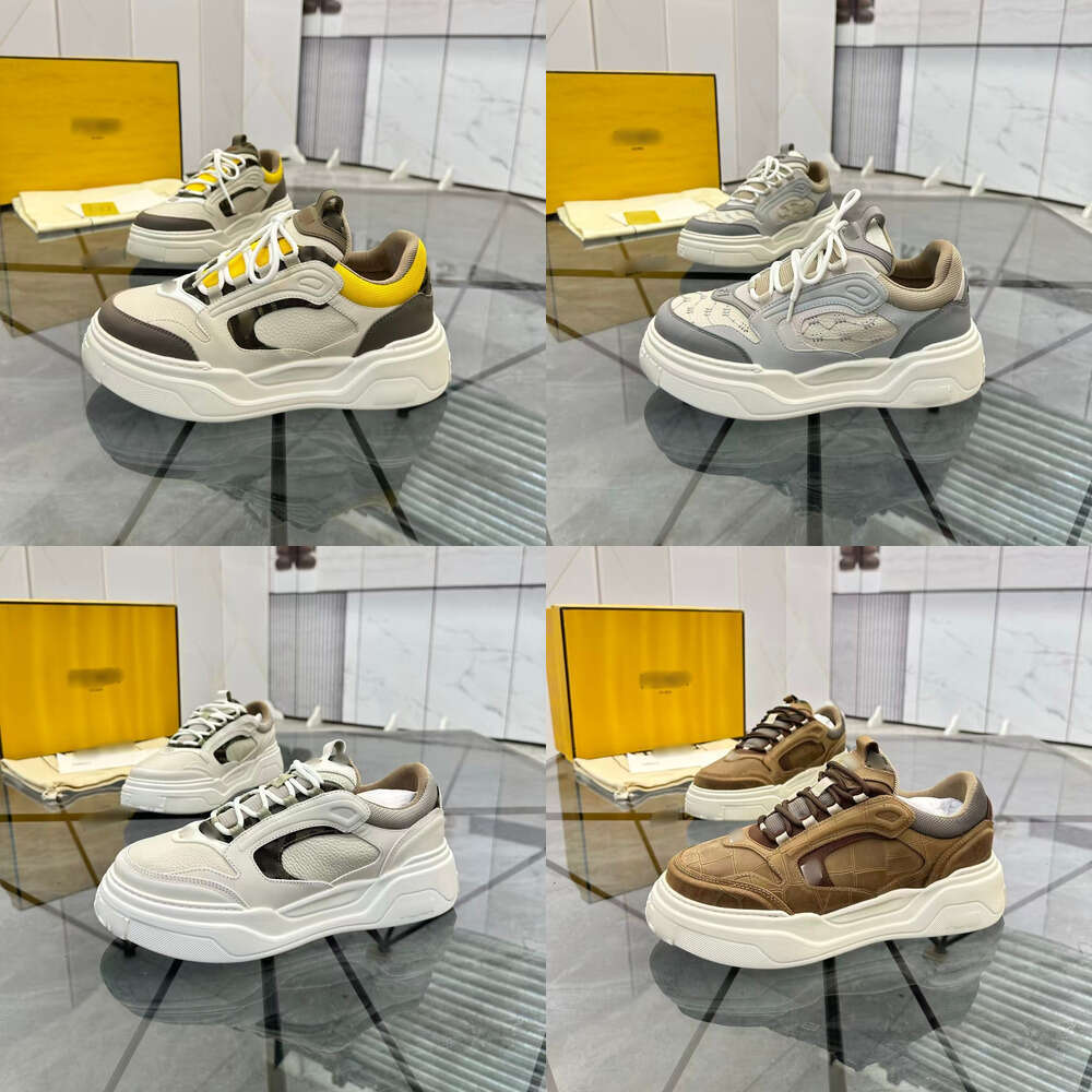 designer sneakers Top quality Mens Flow platform trainers man luxury Business Casual Party Quality Leather Formal Outdoor walk Dress Run Tennis Hiking shoe