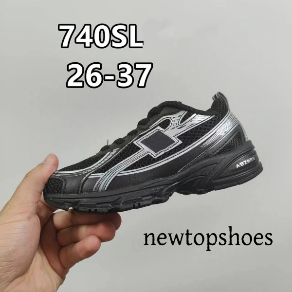 New Models 740 Designer kids Shoes children Outdoor Casual Walk Sports 740 Running Breathable Mesh Trainers Unisex Zapatos Leisure Green Black White Sneakers