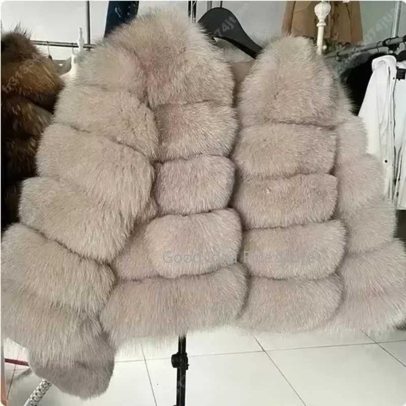 NEW Long Sleeve Faux Fur Coat 2026 Winter Women Fashion Thick Warm Fuzzy Coat Outerwear Female Gray/Black Fake Fur JacketT251201