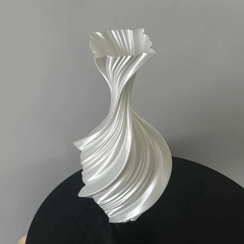 Nordic Vase Plastic Modern Flower Vase He Decoration Aesthetic Flower Bottle Interior Ornaments Elegant Flowerpots Living Ro Y251201