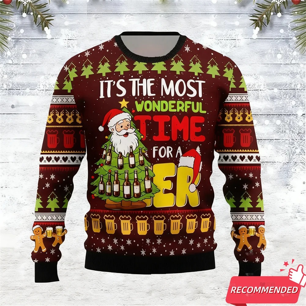 Men's Sweaters Hee Ho Jack Frost Ugly Christmas Sweater Funny Holiday Party Pullover Warm Cozy Xmas For Men Women Gift 2026