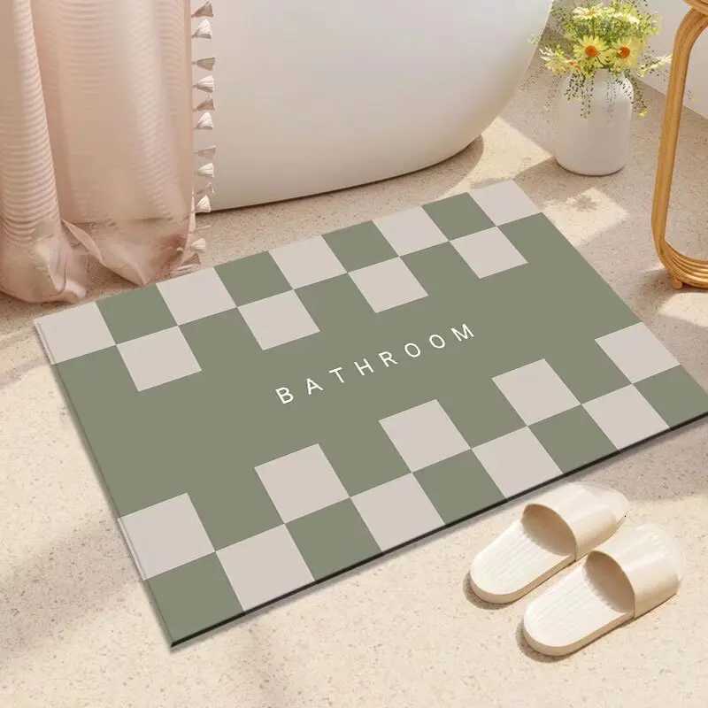 Bathro absorbent floor mat toilet floor mat non-slip household toilet door carpet cartoon diat d quick drying H251129