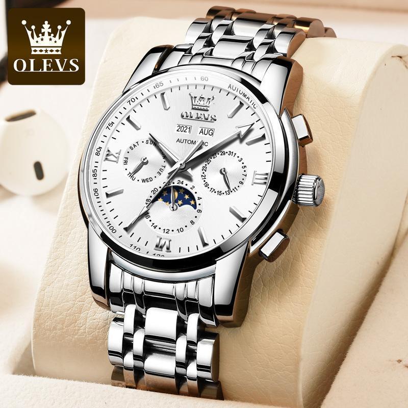 OLEVS Designer Outdoor Watch Dropshipping Tourbillon Automatic Mechanical Watch Multi-functional Waterproof Men's Watch Luxury Gift Free Shipping